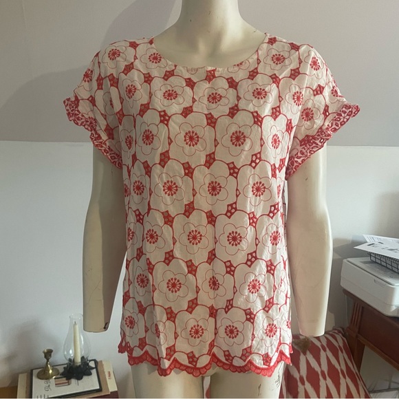 Tristan 100% Cotton Embroidery Blouse Size XL - Picture 4 of 8